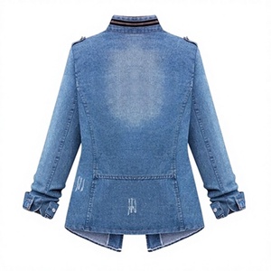 Veste en jean vintage pour femme, manches longues, en coton, décontractée, respirante, coupe-vent, streetwear, grande taille - Product Image 3