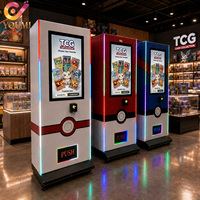 Máquina Expendedora Inteligente TCG con Pantalla Táctil de 32 Pulgadas, Sin Efectivo, Conexión Plug and Play, con Datos en Tiempo Real para la Venta de Tarjetas Coleccionables de Pokémon