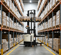 Forklift Elektrik Double-Lift Sit-Down Stacker 1.5-Ton dengan Operasi Berdiri
