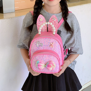 Fashion Casual Girls Small <b>Backpack</b> Factory Wholesale 2026 Summer Bow <b>Children</b> Kindergarten Daily <b>Backpack</b> - Product Image 1
