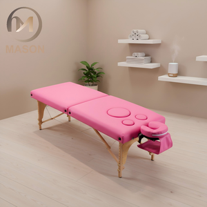 <span class=keywords><strong>Table</strong></span> <span class=keywords><strong>de</strong></span> <span class=keywords><strong>massage</strong></span> pliante portable multifonctionnelle en bois à 2 sections avec éponge haute densité <span class=keywords><strong>pour</strong></span> femmes enceintes, idéale <span class=keywords><strong>pour</strong></span> la maison, la salle <span class=keywords><strong>de</strong></span> sport, la chambre et la salle <span class=keywords><strong>de</strong></span> bain - Product Image 1