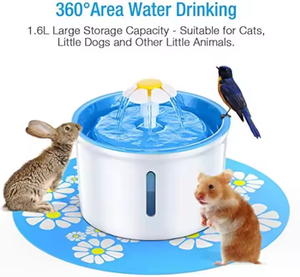 Bebedero de Agua Recargable de 1.6L con Diseño Atractivo, Material Seguro, el Más Vendido, Recipiente de Agua de Plástico para Mascotas Pequeñas - Product Image 3