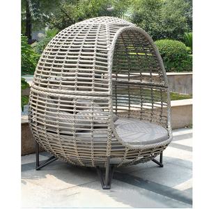Moderno Aluminio Patio Lounge Chair Outdoor Daybed <span class=keywords><strong>Rattan</strong></span> Garden Tumbona Piscina Tumbona Mimbre Day <span class=keywords><strong>Bed</strong></span> para Hoteles Comedor - Product Image 5