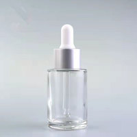 Populaire épais 1 oz 2oz 30ml 50ml bouteille d'huile de soin des cheveux huile essentielle emballage de soin de la peau verre sérum compte-gouttes bouteille sérum bouteille