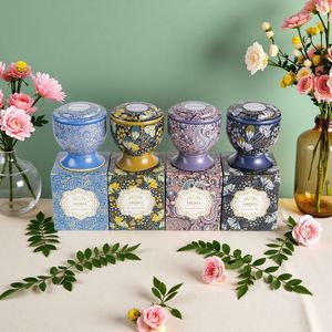 Angju Scented Candles Soybean Mixed Wax Floral Fragrance Smokeless Candle Gift <b>Box</b> Birthday <b>Present</b> - Product Image 2