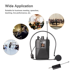 Professionale UHF microfono senza fili auricolare portatile Lavalier microfono Cordless con trasmettitore per gli insegnanti guida discorso - Product Image 6