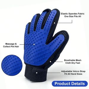 Guantes de Silicona Suave para Bañar Mascotas, <span class=keywords><strong>Cepillo</strong></span> para Eliminar el <span class=keywords><strong>Pelo</strong></span> de Forma Delicada para Perros y Gatos, Herramienta de Cuidado y Aseo Ecológica - Product Image 3