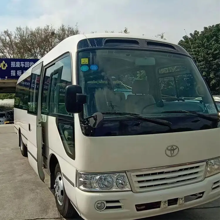 Autobús de pasajeros barato de 24 asientos usado Toyota Coaster buses Japón Toyota Coaster bus para la venta