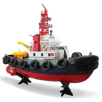 Original Henglong 3810 63CM 2.4 GHz télécommande bateau longue durée contrôle sans fil pulvérisation eau incendie sauvetage remorqueur hors-bord modèle