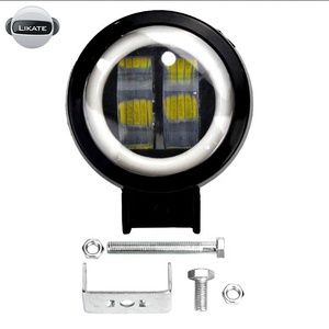 impermeable 7D 20W LED redondo <span class=keywords><strong>de</strong></span> Ojos <span class=keywords><strong>de</strong></span> Ángel Barra <span class=keywords><strong>de</strong></span> <span class=keywords><strong>luz</strong></span> <span class=keywords><strong>de</strong></span> la <span class=keywords><strong>luz</strong></span> del punto <span class=keywords><strong>de</strong></span> la motocicleta Offroad barco del coche Led - Product Image 2