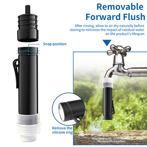 Filtro de Agua Personal Portátil Filterwell para Senderismo al Aire Libre, Pajita con Filtro de Agua de Emergencia para Supervivencia, Filtración del 99.9999%, 4000L - Product Image 3
