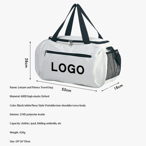 Bolsa de Lona Personalizada con Logotipo, Nuevo Diseño, Bolsa de Viaje Deportiva de Gran Capacidad, Impermeable, Portátil, de Poliéster, para Gimnasio - Product Image 2