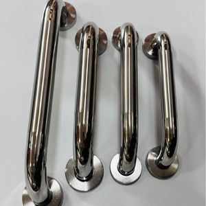 Barres d'appui de salle de bain Yuanqi en acier inoxydable de 25 mm, barres d'appui modernes et simples pour personnes âgées et handicapées, poignées antidérapantes - Product Image 1