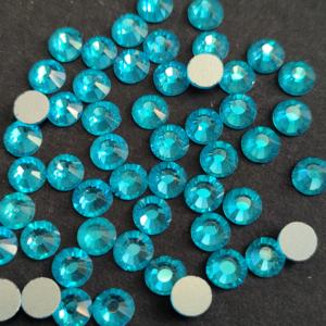 Zk SS6-SS30 Aquamarine Màu Xanh Vòng Pha Lê Phẳng Trở Lại Không-Hot Sửa Chữa Thủy Tinh Móng Tay Thạch Bạc Cơ Sở Cho Làm Móng Tay DIY Thủ Công Mỹ Nghệ - Product Image 2