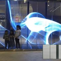 Écran LED transparent pour vitrine publicitaire, prix compétitif P2.6-7.82mm, pour magasins de détail, centres commerciaux, ascenseurs, signalisation extérieure