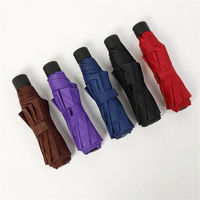 Parapluie LS à un dollar, personnalisé, publicitaire, de poche, pliable en 3, vente en gros, populaire, tube en fer, manuel, avec logo
