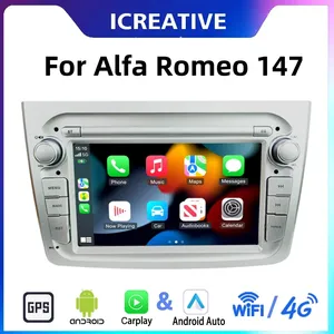 Autoradio Android <span class=keywords><strong>pour</strong></span> Alfa Romeo Mito 2008-2013, Carplay sans fil, lecteur multimédia 7 pouces, autoradio, navigation GPS - Product Image 1