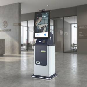 Kiosque d'information interactif en libre-service, autonome, 4G/5G, WiFi, écran tactile, pour la recherche d'itinéraires, sur pied, utilisation en intérieur, en acier inoxydable - Product Image 2