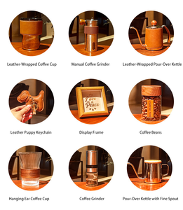 Kit de Regalo Artesanal de Café con Detalles en Cuero Rústico Chic, Herramientas Completas para Verter Café, <span class=keywords><strong>Regalos</strong></span> <span class=keywords><strong>Inolvidables</strong></span> para Empleados de Negocios - Product Image 5