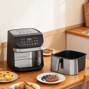 หม้อทอดไร้น้ำมันขนาดใหญ่ 9 ลิตร สำหรับครัวเรือนยุคใหม่ ทำจากสแตนเลส - Product Image 1