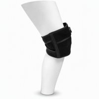 Masseur de genou rechargeable avec minuterie, lumière rouge, vibration, chauffage, appareil de massage électrique portable pour les genoux