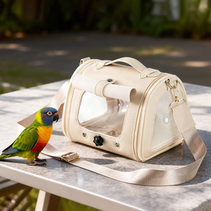 Bolso de Transporte <span class=keywords><strong>para</strong></span> Mascotas, Diseño Anti-Escape, Portátil, Tipo Bandolera, <span class=keywords><strong>para</strong></span> Invierno, <span class=keywords><strong>para</strong></span> Loros y Aves - Product Image 4