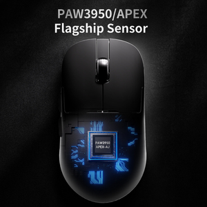 Ajazz aj159 Apex paw3950 Ergonomic 2.4G USB quang không dây Chuột chơi game nhẹ với thiết kế thoải mái - Product Image 4
