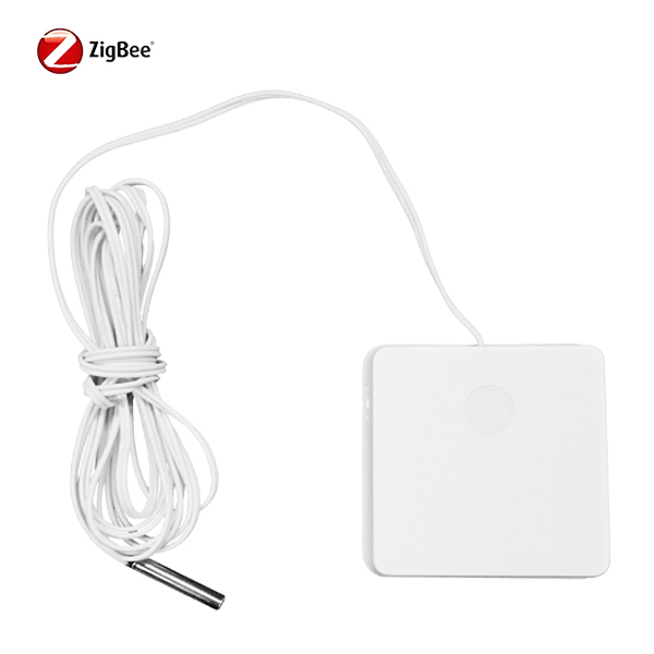 Temperature & Humidity Mini Sensor with Probe Zigbee2MQTT ZHA Home Assistant for Apartment & Hotel Energy Saving