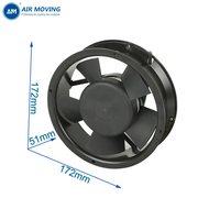 Ventilateur de refroidissement sans balais AM17251HEC EC 172*51MM 115/230V à haut débit d'air (Cfm) pour machines électriques, équipements de laboratoire, fermes et machines industrielles