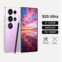 Téléphone portable S25 Ultra 5 pouces 5G Deca Core HD double SIM pour personnes âgées et enfants, grand écran, facile à utiliser, version mondiale, éducatif