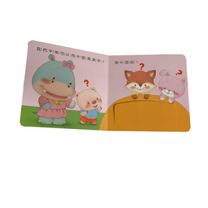 Libros de actividades de tablero con solapa Push-Pull para niños con impresión personalizada - Product Image 3