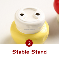 Bol d'alimentation surélevé en forme de champignon pour oiseaux, mangeoire en céramique pour perroquets, petit bol pour nourriture et eau pour animaux de compagnie avec support stable