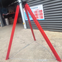 Treuil de sécurité pour le sauvetage, trépied de levage industriel avec certificat CE, protection contre les chutes, capacité de 1 à 3 tonnes, hauteur de levage de 3 à 4 mètres