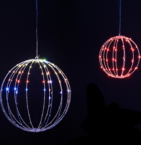 Newish 22*6*22cm IP44 GS Adapter bao gồm Treo 3D dây sắt bóng ánh sáng 96 Ấm Mini LED giáng sinh chuỗi ánh sáng - Product Image 4