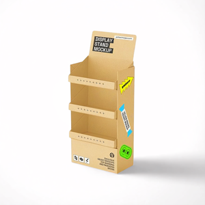 Soporte de comida personalizado estilo moderno palé superior pantalla cartón PDQ caja plegable para supermercado tienda de comestibles estante - Product Image 1