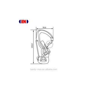 Connecteur à œil captive en alliage d'aluminium, crochet à double action, connecteur de sécurité, résistance à la rupture de 30 kN - Product Image 6