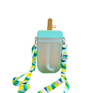Creative 3D Popsicle Cup Purple Leak Proof Travel Drink Cup With Strap Outdoor Use - Product Image 5