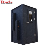 Cabine de pratique musicale insonorisée Silence mobile en bois verre aluminium maison bureau appartement école salon salle de bain hôpital