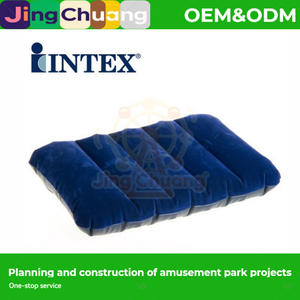 68672 Coussin gonflable carré bleu floqué, coussin de sieste, coussin de dossier, en PVC, vente en gros - Product Image 6