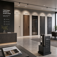 Puerta de Baño de Aluminio Impermeable al Por Mayor con Vidrio Esmerilado para Proyectos de Apartamentos Modernos, Precio de Fábrica, Suministro al Por Mayor