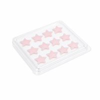 Boîte blister transparente en PET pour emballage protecteur de patchs étoiles, étui robuste pour outils cosmétiques et esthétiques médicales, plateau jetable personnalisé