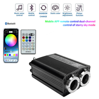 Moteur d'éclairage LED à fibres optiques RGBW 32W IP20 en alliage d'aluminium pour décoration de plafond de bar à domicile, lumière étoilée, intensité variable