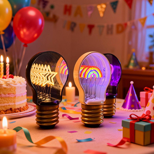 新しいスタイルのランプ、インフィニティトンネルライト、ハート、レインボー、スター<span class=keywords><strong>LED</strong></span>ミラー電球、充電式USB-Cライト、装飾用ギフト - Product Image 1