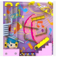 Jeu de tubes éducatifs multisensoriels STEM, mousse écologique et sûre pour centre commercial, maternelle, certifié CE EN1176, mur interactif à balles