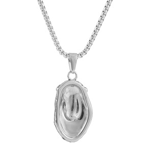 yunnique Stainless Steel Jesus Face Pendant <b>Necklace</b> Silver Tone 3.0x60cm Chain Men Women Fashion Jewelry - Product Image 3