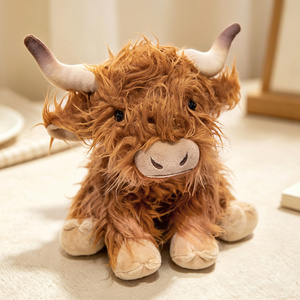 Peluche Personalizzato OEM <span class=keywords><strong>Mucca</strong></span> delle Highlands, Giocattolo Morbido e Peloso, Bambola Realistica <span class=keywords><strong>di</strong></span> <span class=keywords><strong>Mucca</strong></span> Scozzese - Product Image 2