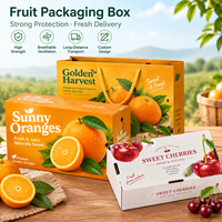 Carton à fruits ondulé résistant à l'humidité avec insert personnalisé pour la protection des baies lors de leur transport en chaîne du froid