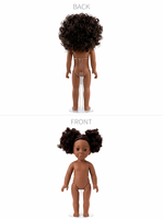 Poupée articulée réaliste en vinyle de 18 pouces, cheveux afro bouclés, peau foncée, personnalisable, avec moule de tête et de corps, marque OEM, pour collectionneurs