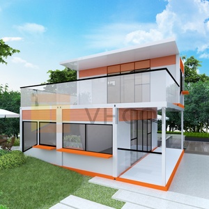 Tùy Chỉnh Giá Rẻ Giá Sang Trọng Di Động Sống Hiện Đại Hai Câu Chuyện 40FT Năng Lượng Mặt Trời <span class=keywords><strong>Modular</strong></span> Container Prefab Nhà Ba Lan - Product Image 1