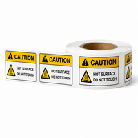 Étiquettes d'avertissement de sécurité industrielles personnalisées pour l'extérieur, résistantes aux intempéries, autocollants adhésifs de signalisation de danger et de prudence, contrôle qualité
